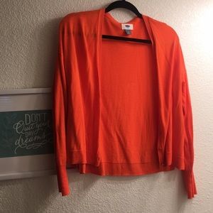 Orange cardigan